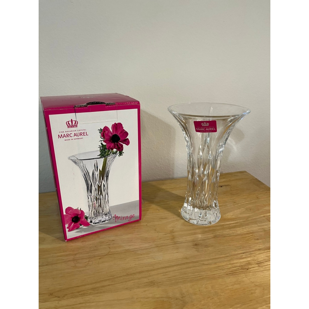 Marc Aurel Bavarian Crystal Vase Home Decor Accent